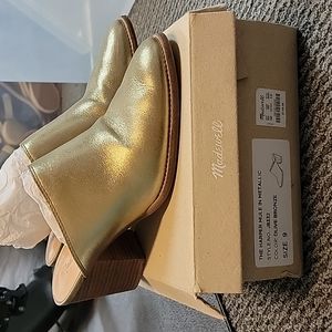 Madewell metallic Harper mules